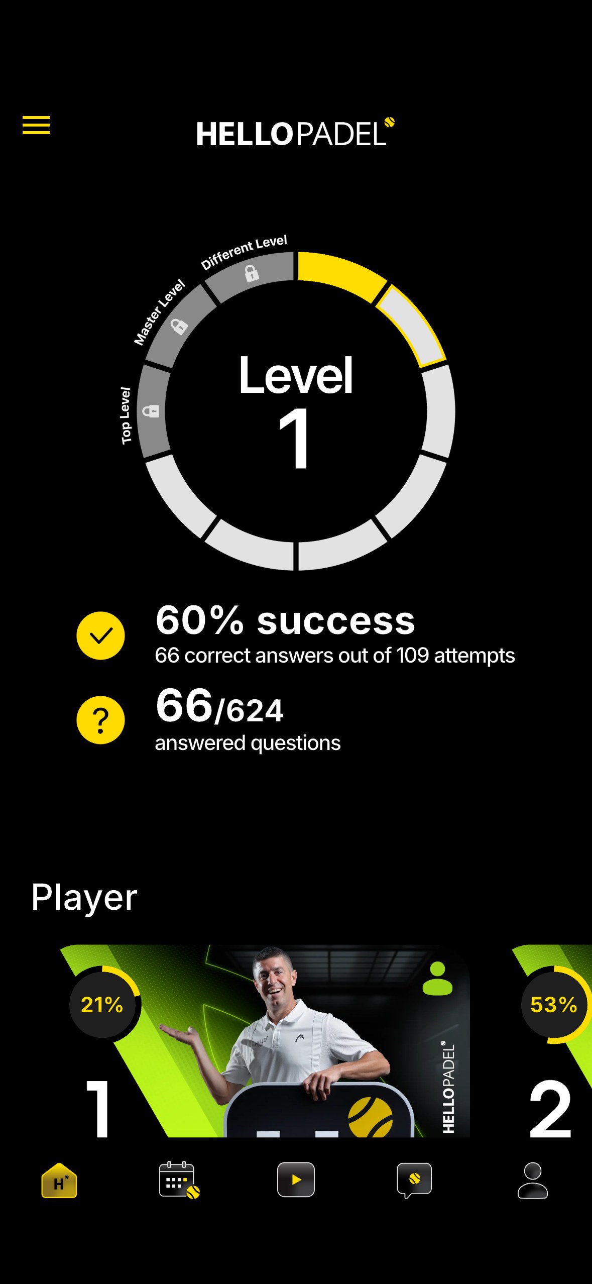 Hello Padel app